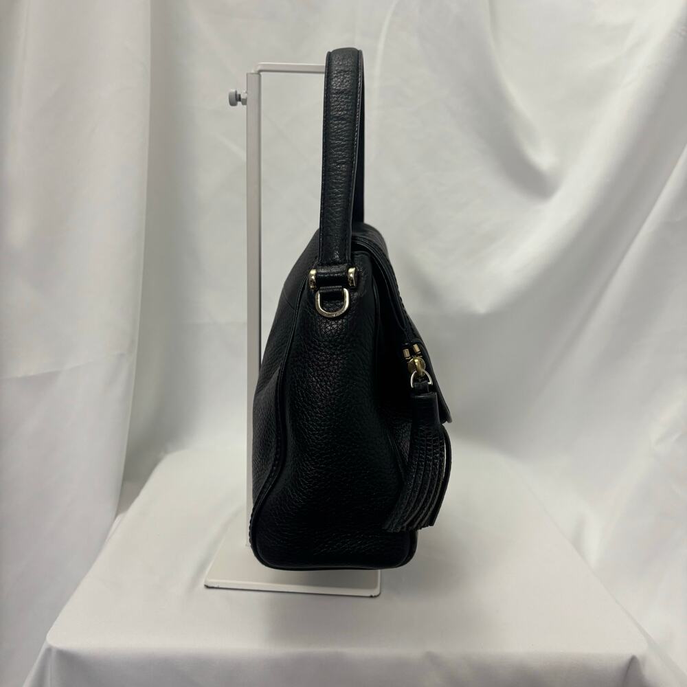 Kate Spade Chester Street Miri Satchel Bag Black Pebbled Leather Shoulder Purse - Picture 4 of 14